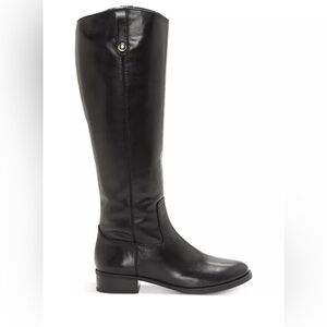 INC International Concepts Black Fawne Knee High Boots Genuine Leather